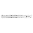 Dubbele plastic meetlat FIDUCIAL - 30 cm 