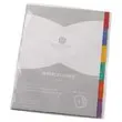 Set tabbladen FIDUCIAL glanskarton 3/10e voor formaat A4 - 6 Tabs