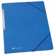 Enkele map met elastieken van karton - Blauw - FIDUCIAL 