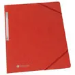 Enkele map met elastieken van karton - Rood - FIDUCIAL 