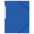 Map 3 kleppen met elastiek van stijf karton - Blauw - FIDUCIAL