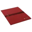 Map met riem en metalen gesp - Bordeaux - FIDUCIAL