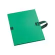 Map met riem en metalen gesp - Groen - FIDUCIAL