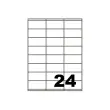 100 Etikettenvellen FIDUCIAL rechte hoeken 70x35 mm 2400 vellen/doos