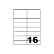 100 Etiketten met rechte hoeken FIDUCIAL 105X37 - 1600 etik / doos