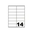 100 Vellen van 16 etiketten met rechte hoek - 105 x 37 mm - FIDUCIAL OFFICE SOLUTIONS