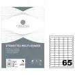 100 Etiketten met ronde hoeken FIDUCIAL 38,1x21,2 - 6 500 etik / doos