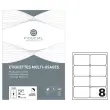 100 Etiketten met ronde hoeken FIDUCIAL 99,1 x 67, - 800 etik / doos