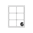 100 Etiketten met ronde hoeken FIDUCIAL 99,1x93,1 mm 600 etik / doos