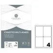 100 Etiketten met ronde hoeken FIDUCIAL 99,1 x 139 mm 400 etik / doos