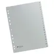Alfabetische tussenbladen - polypropyleen - 20 tabbladen - grijs - FIDUCIAL