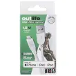 USB-A / Lightning-kabel van siliconen - Wit