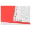 Doorschijnende gekleurde ordner 4 ringen, rug 2 cm - Rood - FIDUCIAL 