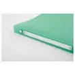Doorschijnende gekleurde ordner 4 ringen, rug 2 cm - Groen - FIDUCIAL 