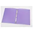 Doorschijnende gekleurde ordner 4 ringen, rug 2 cm - Paars - FIDUCIAL 