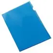 100  Polypropyleen hoekmappen 11/100e Blauw - Fiducial 