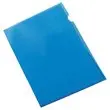 100  Polypropyleen hoekmappen 11/100e Blauw - Fiducial 