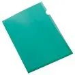 100  Polypropyleen hoekmappen 11/100e Groen - Fiducial 