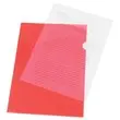 10 Gladde en gekleurde hoekmappen - Rood - FIDUCIAL