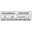 Blauwe stempel PRINTY 4925 zwarte inkt- 6 regels 