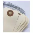 1000 Amerikaanse labels met oogje + ijzerdraad 80 x 38 mm