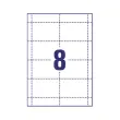 160  Labels voor badges 6 x 9 cm 190 gr 