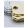200 Amerikaanse labels met oogje + ijzerdraad 120 x 57 mm 