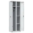 Multifunctionele garderobe H.198 x B.60cm, grijze kledingkast en opbergruimte 
