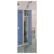 Multifunctionele garderobe H.198 x B.60cm, kledingrek en opslag blauw 