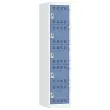Garderobe met verschillende vakken - 1 kolom 5 vakken - Grijs/blauw - VINCO INDUSTRIES