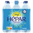 6 flessen Hepar water 75cl 