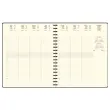 Weekagenda EXACOMPTA Swan 18,5 x 22,5 cm - antraciet