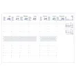 Weekagenda FIDUCIAL 16X24 - stevige kaft - grijs