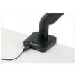 Zwarte enkelv monitorarm Platinium Series - Fellowes