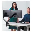 Dubbele monitorarm Platinum Series - Zwart - FELLOWES