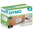 2 Rolletjes van 575 LW-labels voor groot volume 102 x 59 mm