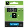 Ruban voor DYMO D1 etiketteermachine 19mm Wit/Zwart