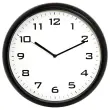 Geruisloze wandklok FIDUCIAL zwart Ø 38 cm.
