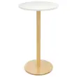 Hoge ronde tafel WOODY 60 cm - Wit