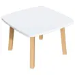 Salontafel WOODY 60x60 cm wit