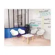 Salontafel WOODY 60x60 cm wit