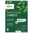 100  Laserlabelplanken AVERY 63,5x33,9 mm, oftewel 2400 etiketten/doos 