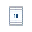 100  Laseretiketten AVERY 99,1x33,9 mm, oftewel 1600 etiketten/doos 