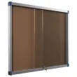 Inloop vitrine 15 x A4 kurk achtergrond