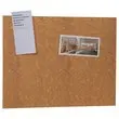Zelfklevend medelelingenbord B 46 x H 58 cm - Bruin