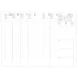 Klassieke weekagenda zwart Augustus 2026 tot Juli 2027 - 16 x 24 cm 