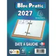 Scheurkalenderblok 8,2x12 cm - datum links