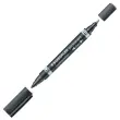 Permanente marker STAEDTLER duo - kogelpunt + fijne punt