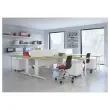 Bureau Buenos Aires - 120 x 80 cm - Bovenblad in beuk met wit onderstel - FIDUCIAL OFFICE SOLUTIONS