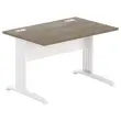 Bureau Buenos Aires - 120 x 80 cm - Grijs bovenblad met aluminium onderstel - FIDUCIAL OFFICE SOLUTIONS